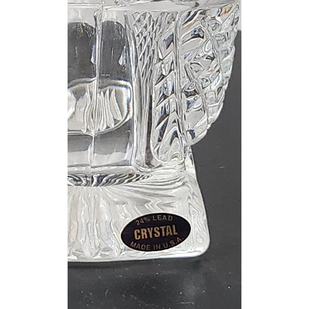 1996 VTG International Silver Co 24% Lead Crystal Christmas Sled Exc. Used Cond! - Picture 5 of 6